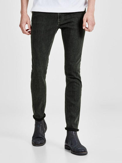Jack & Jones Herren Jeans 5-Taschen Skinny-Fit Jeans in Grey Denim