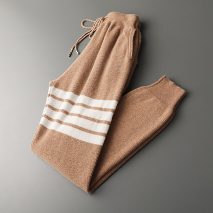 Milano Gestreiftes Strickwaren-Set – Elegantes Herren-Strick-Outfit