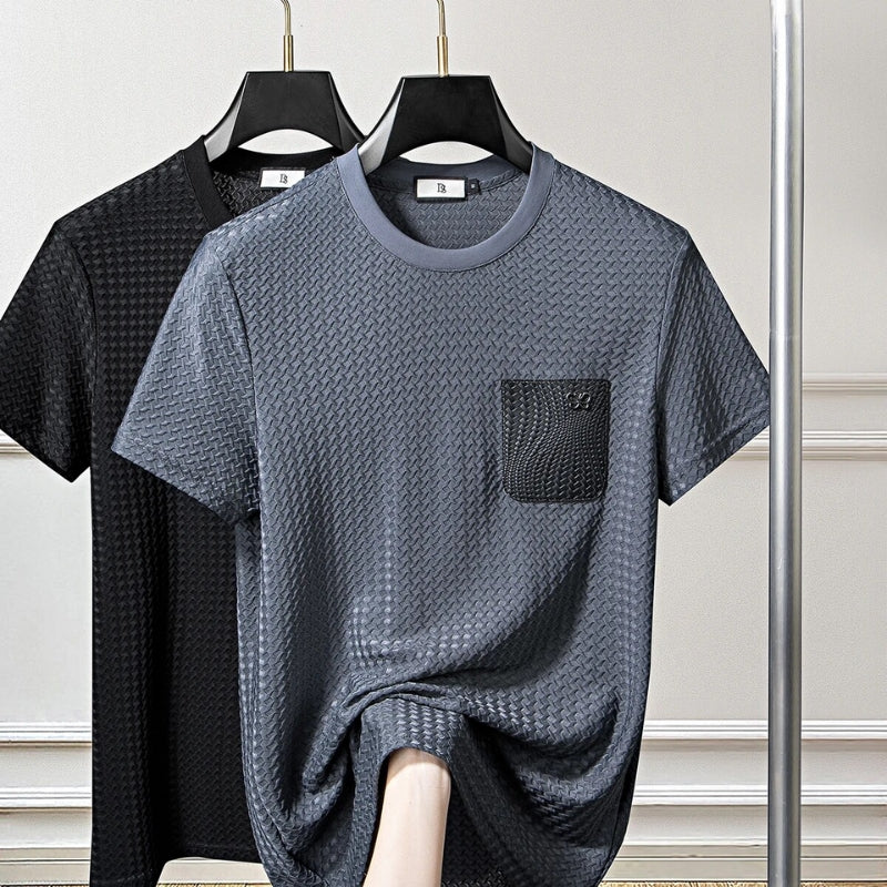 Jacquard Lounge-Set – Texturiertes Herren-Freizeitset mit Raffinesse