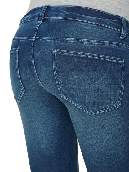 MAMALICIOUS Damen Jeans MLULRIKA SLIM RAW JEANS B.