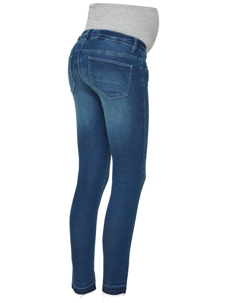MAMALICIOUS Damen Jeans MLULRIKA SLIM RAW JEANS B.