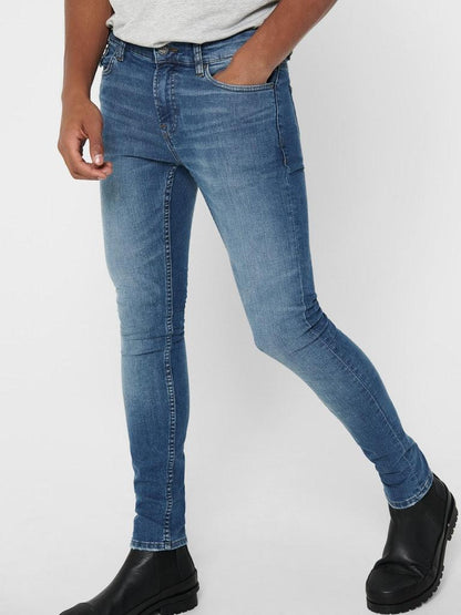 ONLY&SONS Herren Jeans ONSWARP LIFE SKINNY BLUE DCC  7114 NOOS