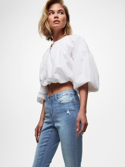 ONLY Damen Jeans ONLWAUW MID SK DEST BJ759 NOOS