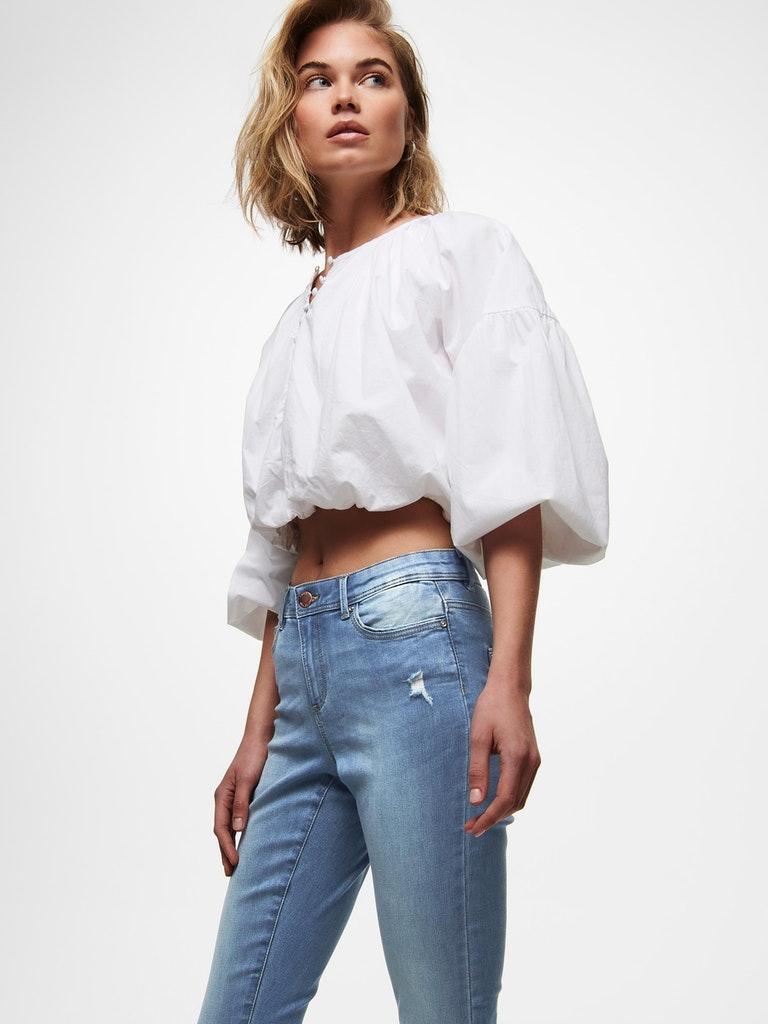 ONLY Damen Jeans ONLWAUW MID SK DEST BJ759 NOOS