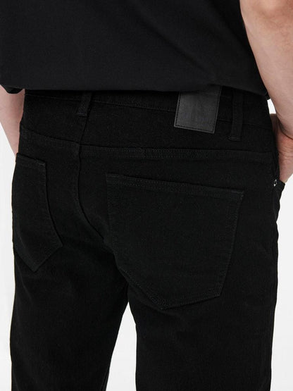 ONLY&SONS Herren Jeans ONSLOOM LIFE SLIM BLACK PK 3346