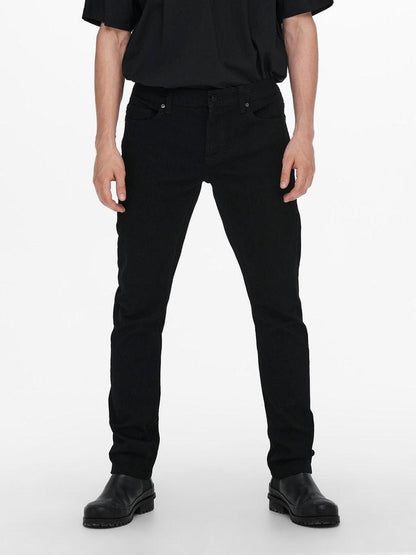 ONLY&SONS Herren Jeans ONSLOOM LIFE SLIM BLACK PK 3346