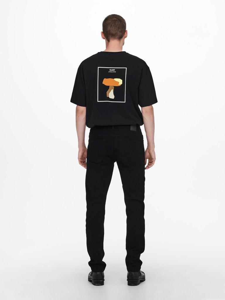 ONLY&SONS Herren Jeans ONSLOOM LIFE SLIM BLACK PK 3346