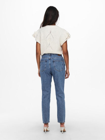 ONLY Damen Jeans ONLJAGGER HIGH MOM ANKLE DNM NOOS