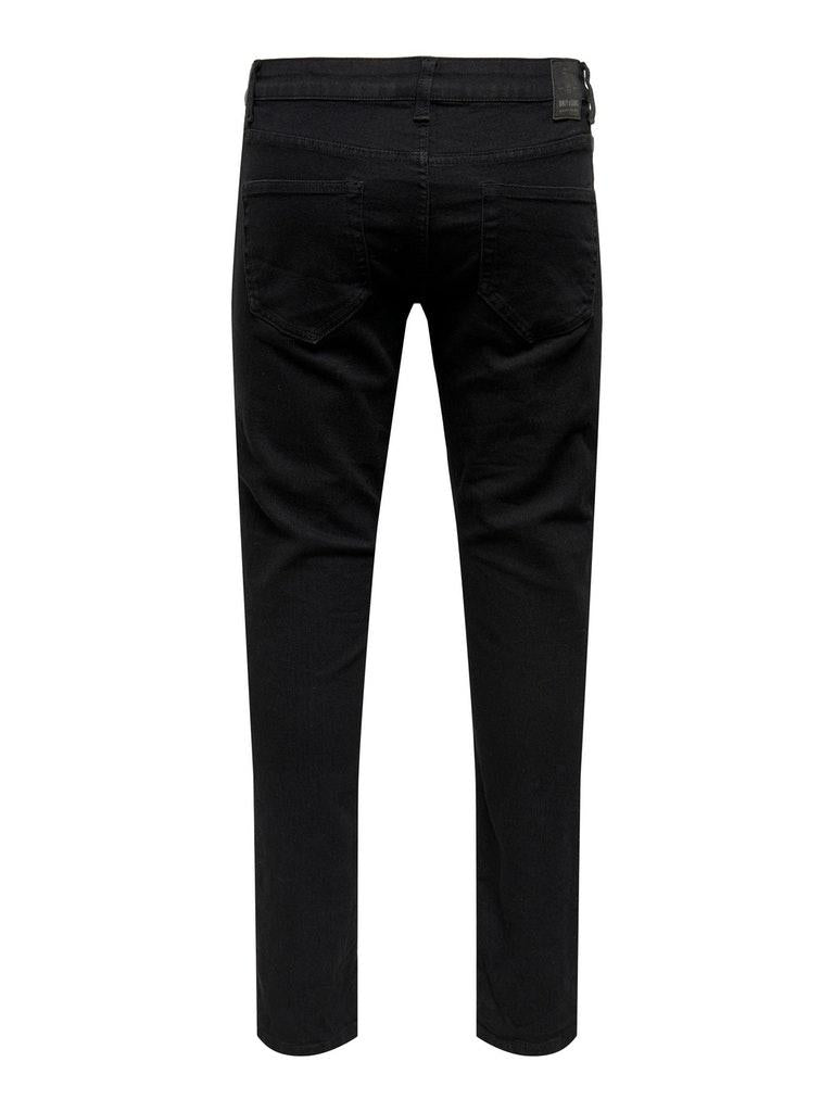 ONLY&SONS Herren Jeans ONSLOOM LIFE SLIM BLACK PK 3346