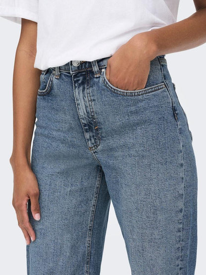 ONLY Damen Jeans ONLJUICY HW WIDE LEG DES DNM REA995 NOOS