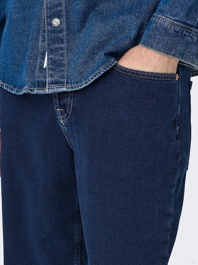ONLY&SONS Herren Jeans ONSEDGE LOOSE DARK BLUE 4085 JEANS