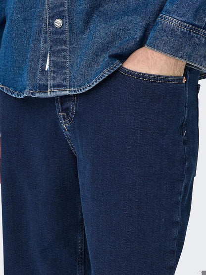 ONLY&SONS Herren Jeans ONSEDGE LOOSE DARK BLUE 4085 JEANS