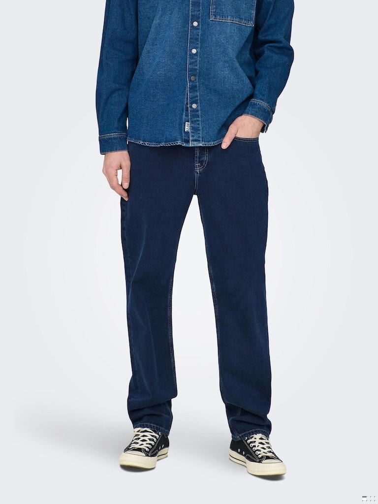 ONLY&SONS Herren Jeans ONSEDGE LOOSE DARK BLUE 4085 JEANS