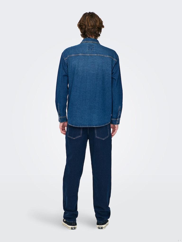 ONLY&SONS Herren Jeans ONSEDGE LOOSE DARK BLUE 4085 JEANS