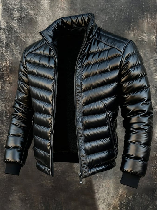 Herren Retro Outdoor-Jacke - Warm Gefüttert mit Taschen