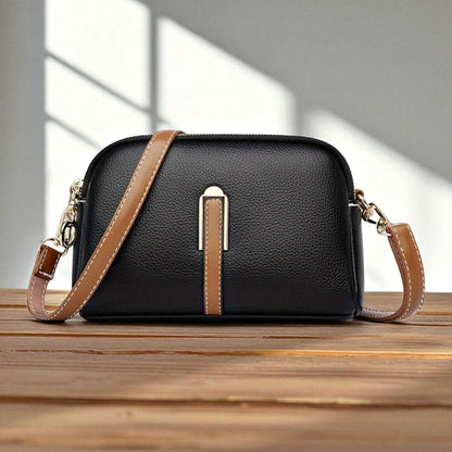 Mila Crossbody-Tasche mit Litschi-Prägung