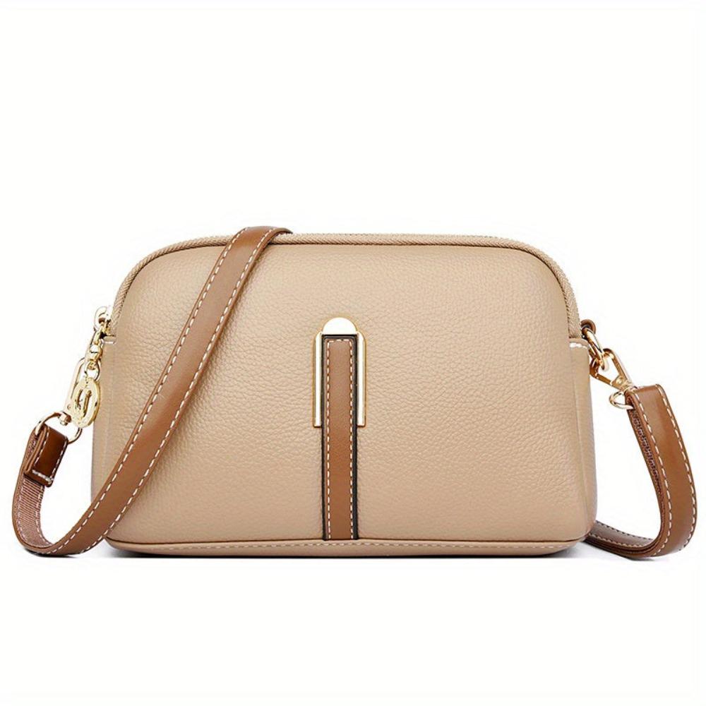 Mila Crossbody-Tasche mit Litschi-Prägung