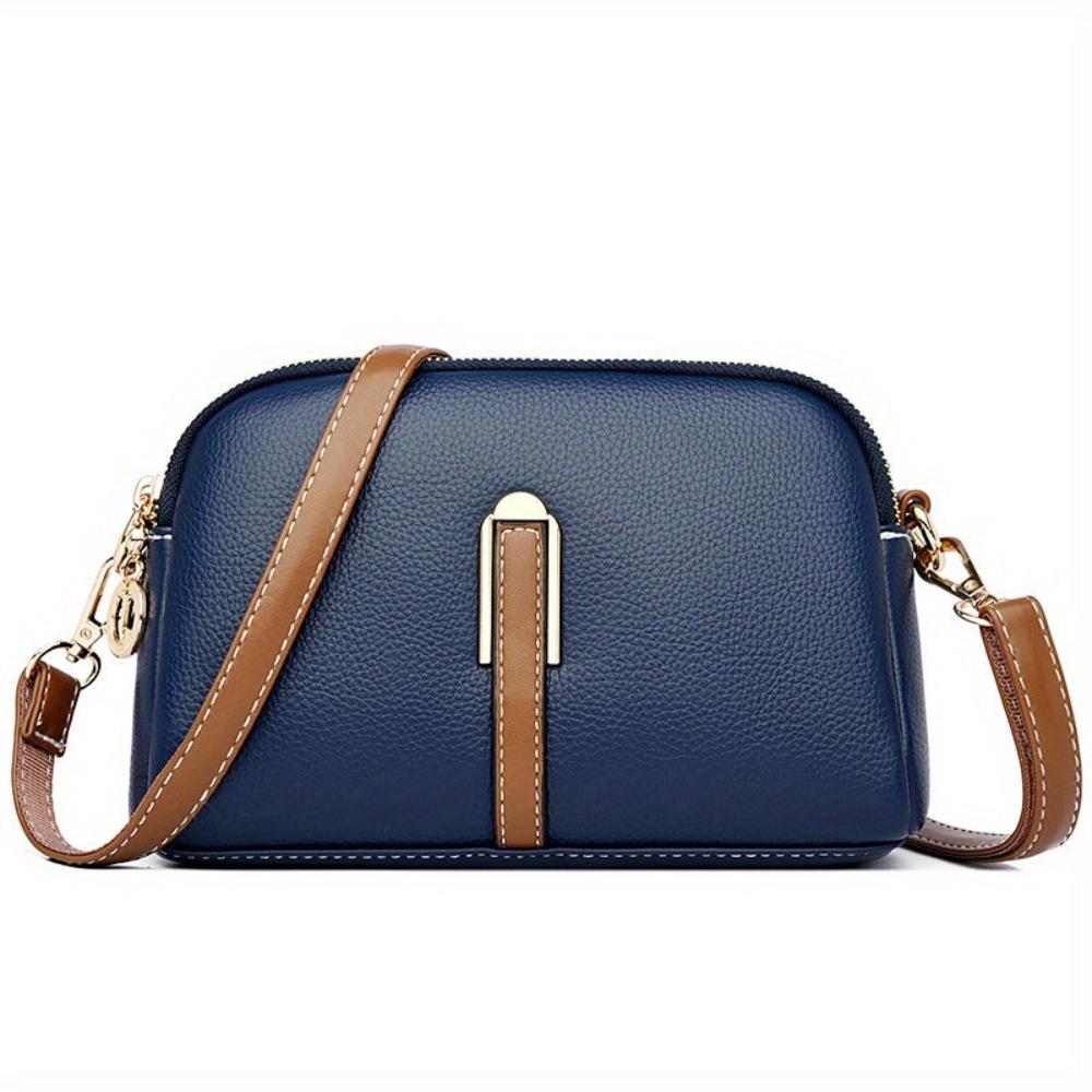 Mila Crossbody-Tasche mit Litschi-Prägung