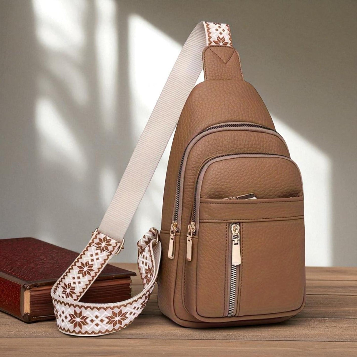 Hazel Vintage Crossbody-Tasche