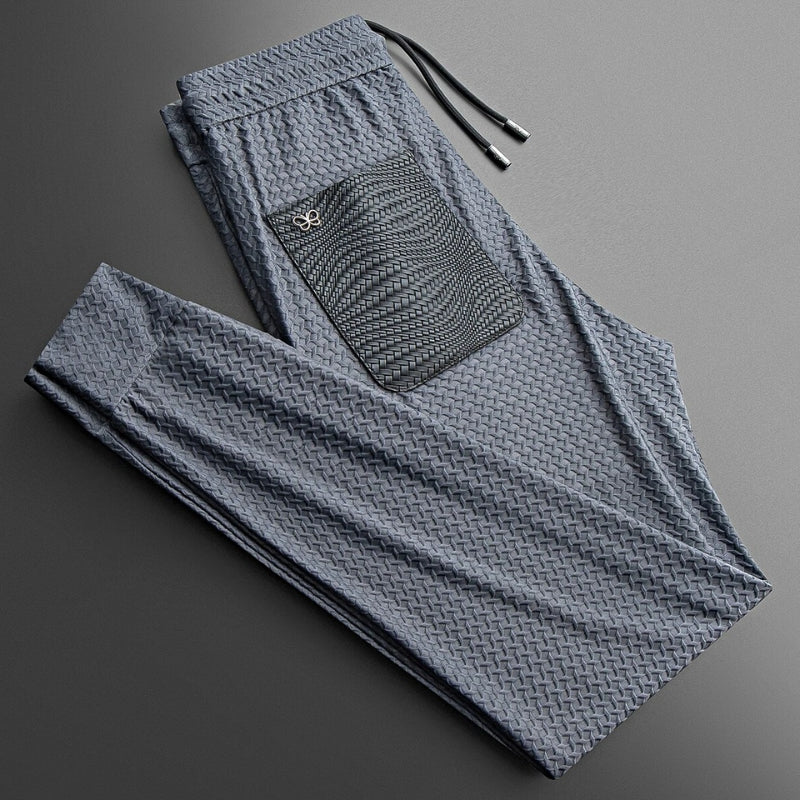 Jacquard Lounge-Set – Texturiertes Herren-Freizeitset mit Raffinesse