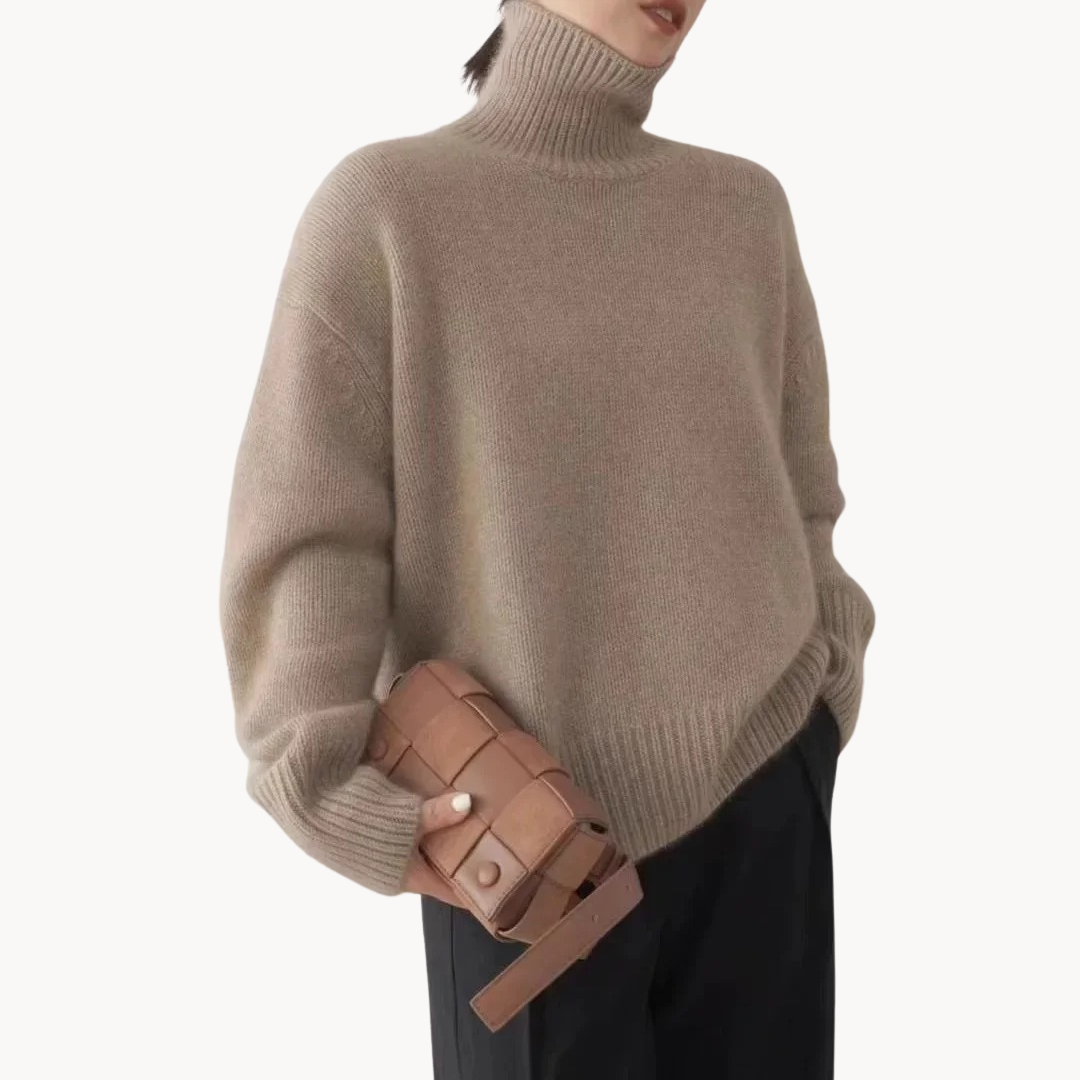 Juliette – Luxuriöser Feinstrick-Rollkragenpullover