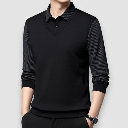 Lumier | Langarm Herren Polo-Shirt
