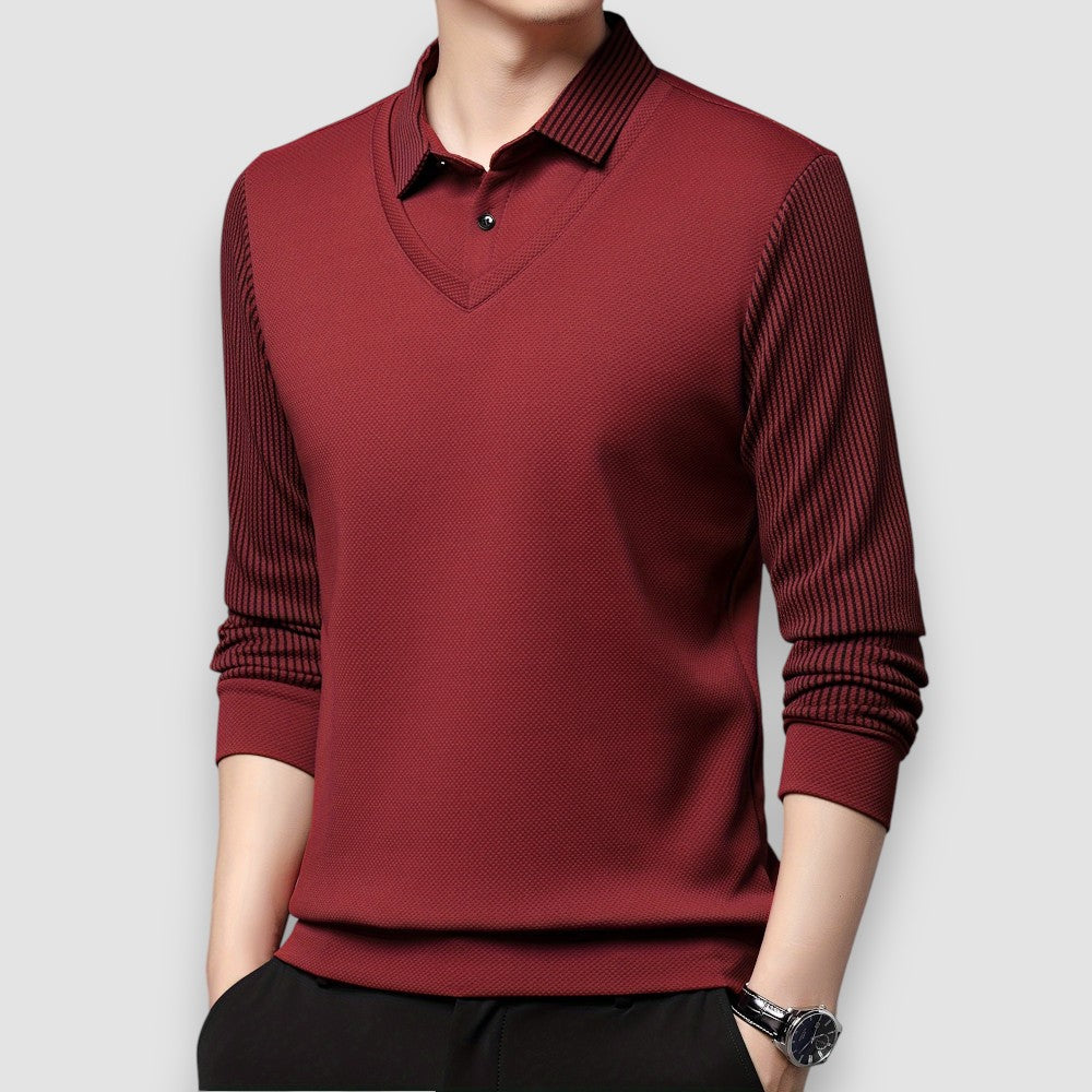 Lumier | Langarm Herren Polo-Shirt