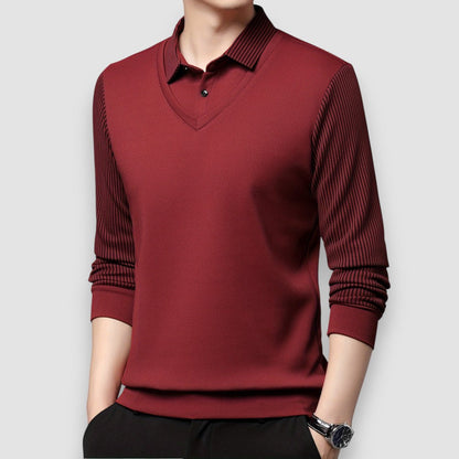 Lumier | Langarm Herren Polo-Shirt