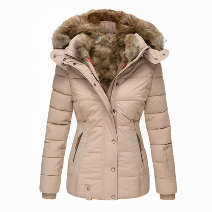 Anna™ Wintermantel Damen mit Fellkapuze - Warmer Gefütterter Parka