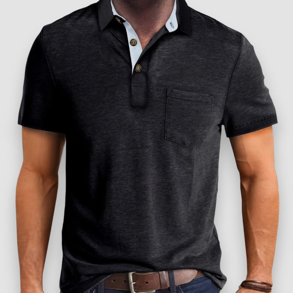 Riven | Durchgeknöpftes Herren Polo-Shirt