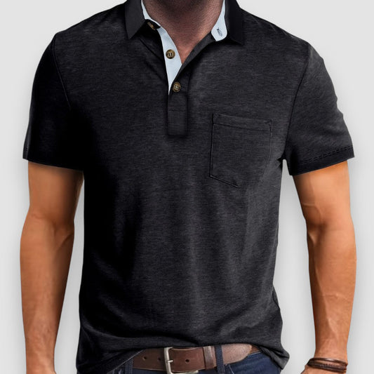 Riven | Durchgeknöpftes Herren Polo-Shirt