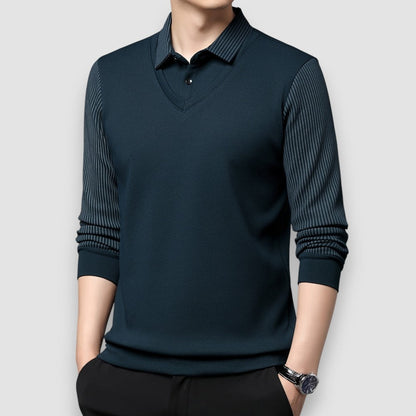 Lumier | Langarm Herren Polo-Shirt