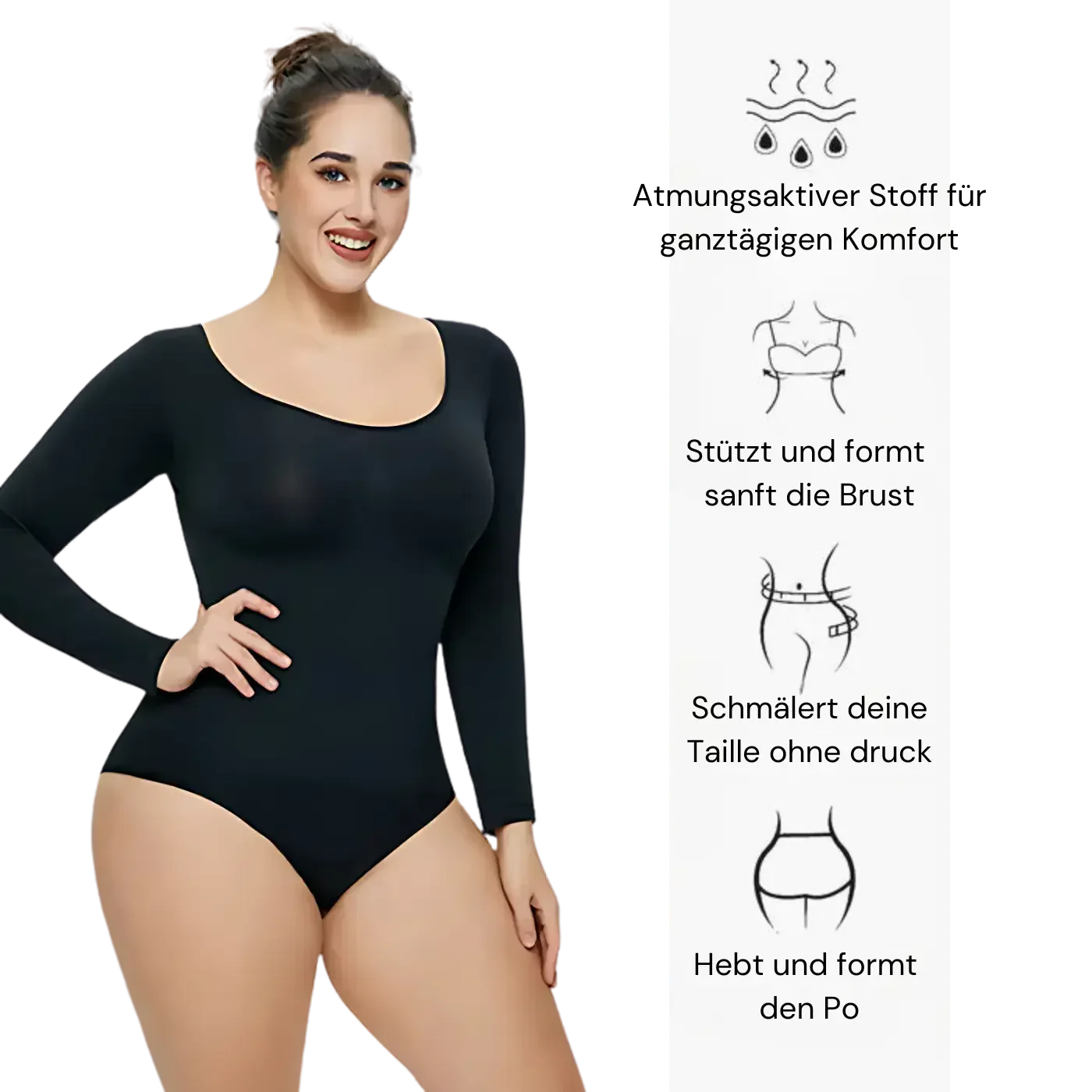 Longsleeve Bodysuit Sculpting Shapewear