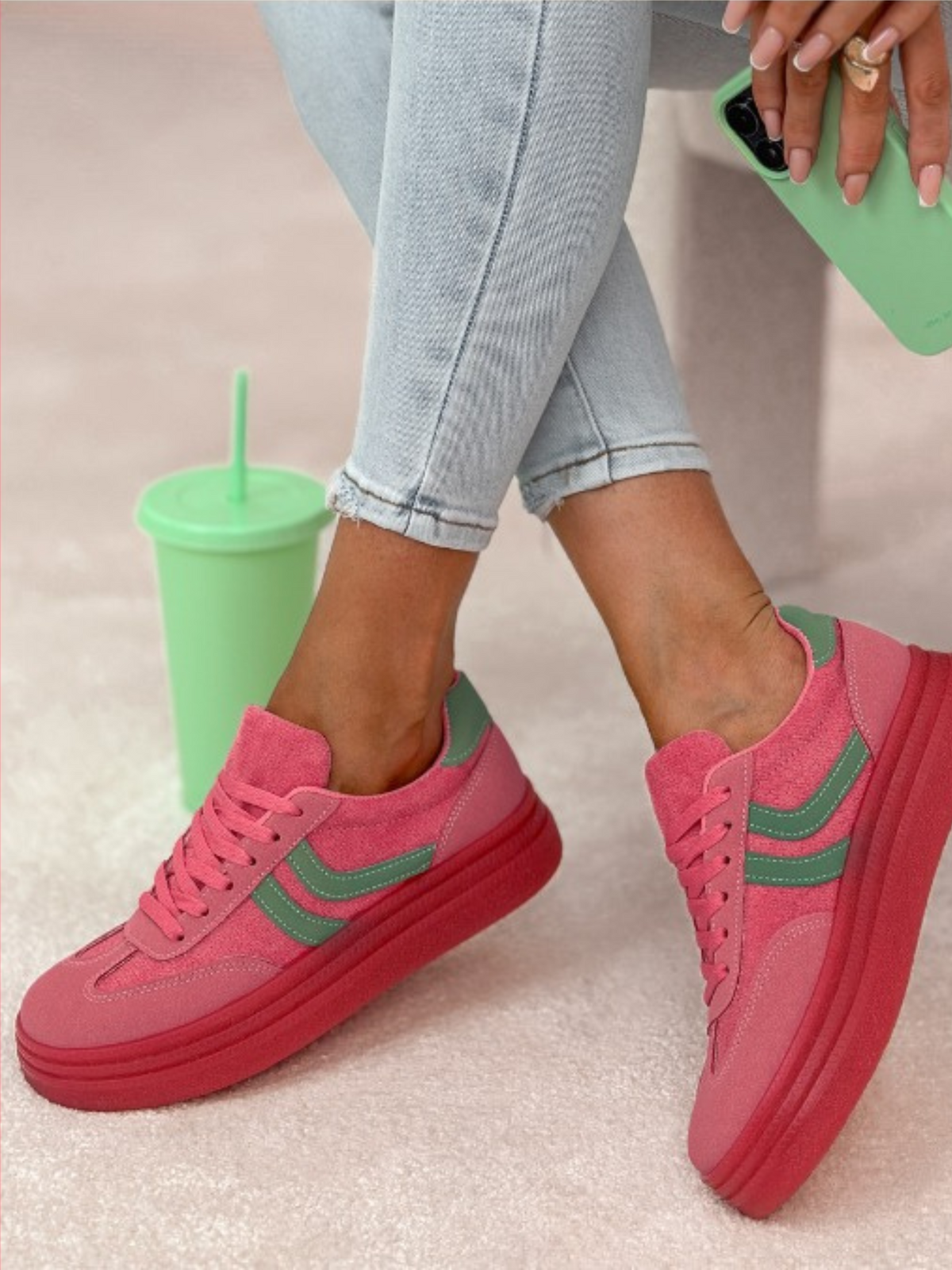 Ayse Fuchsia Sneaker