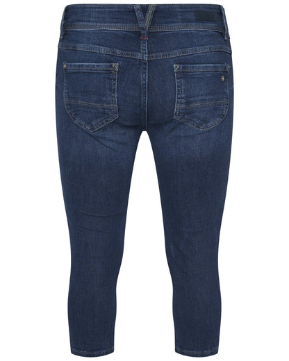 s.Oliver Damen Capri Hose Dunkelblau – Slim Fit, Medium Rise, Stretchkomfort | Modell 04.899.72.5087