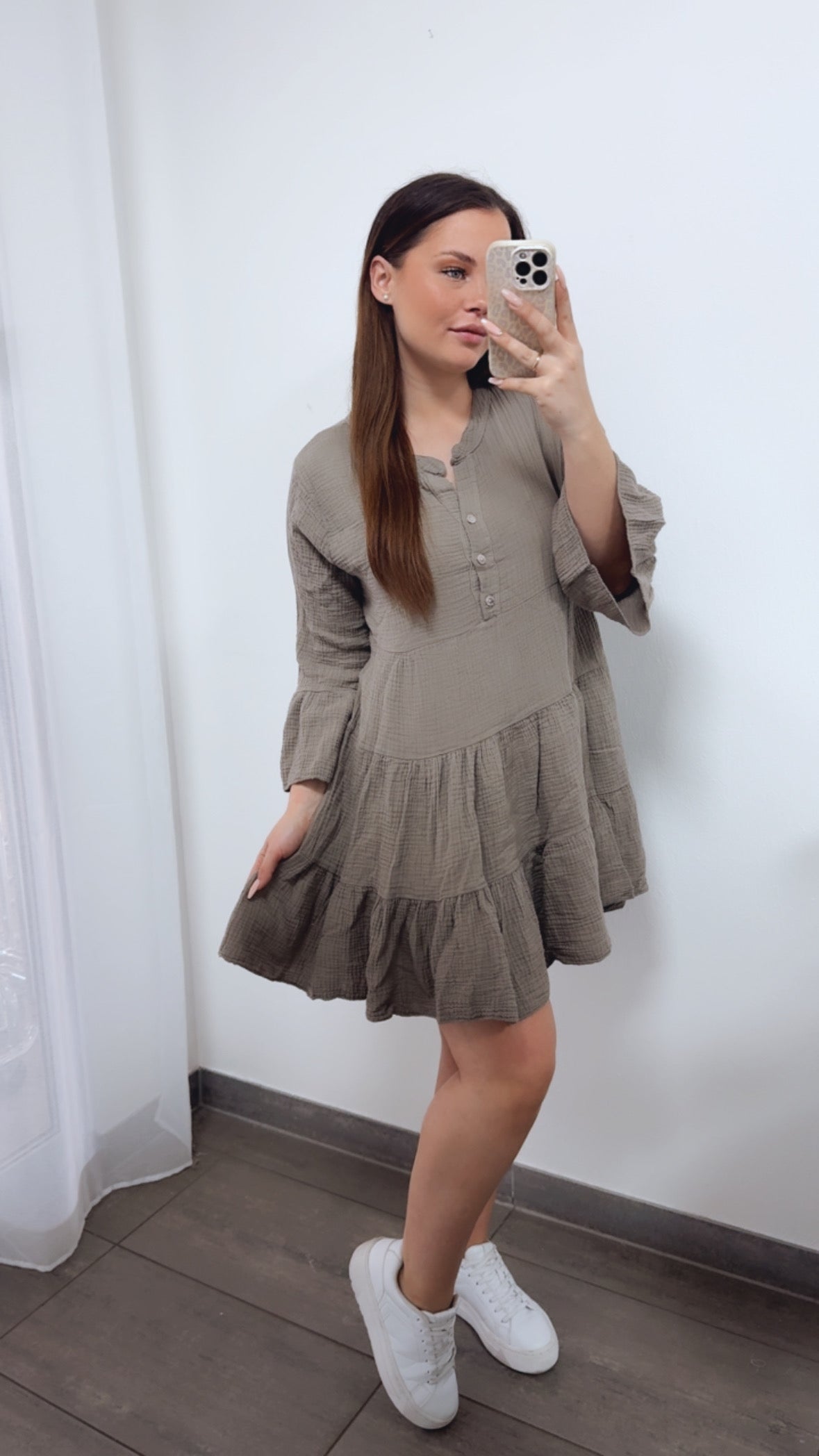 Musselin Kleid & Tunika in Taupe – Natürliche Eleganz | MUSSELIN LIEBE