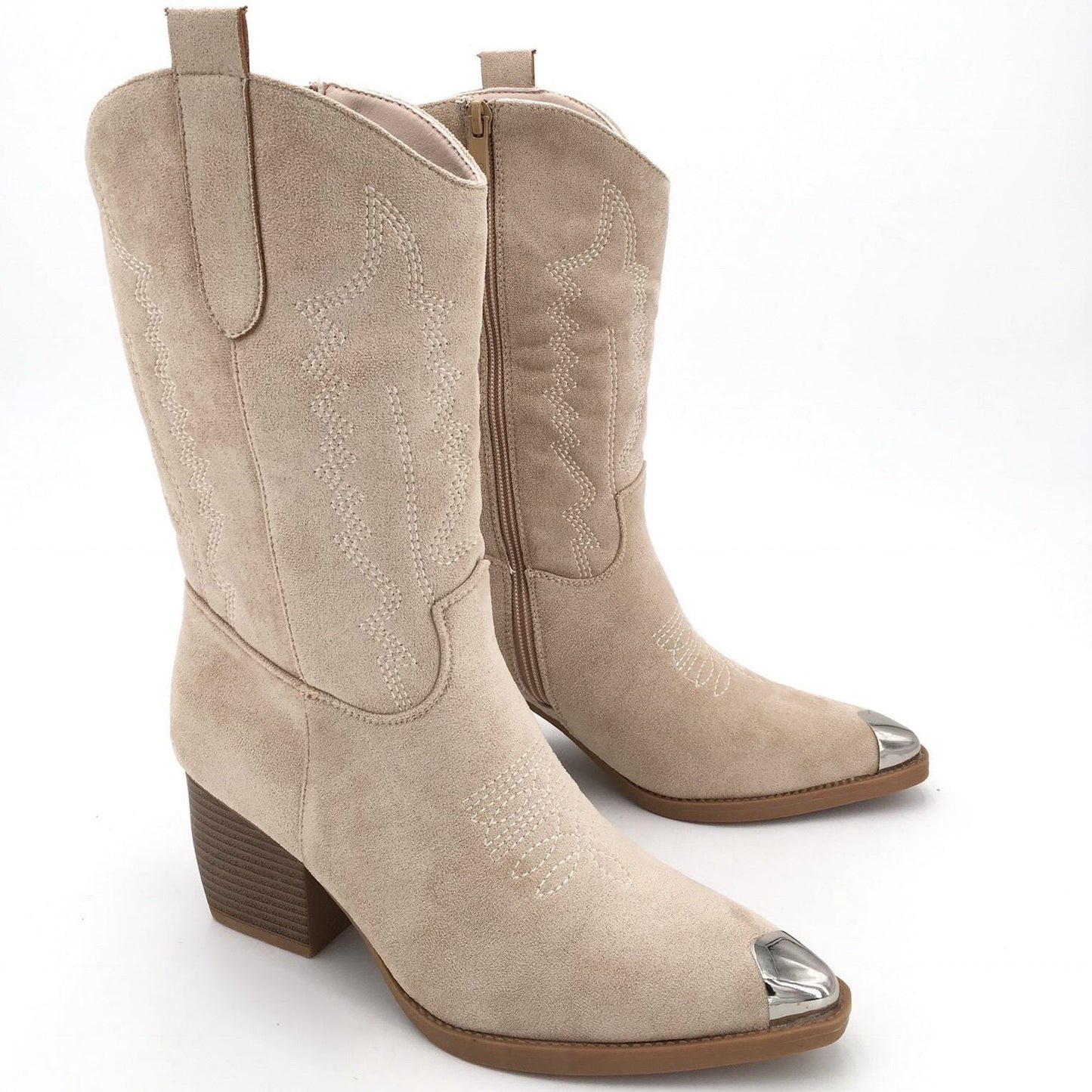 Roxx Beige Cowboy Boots