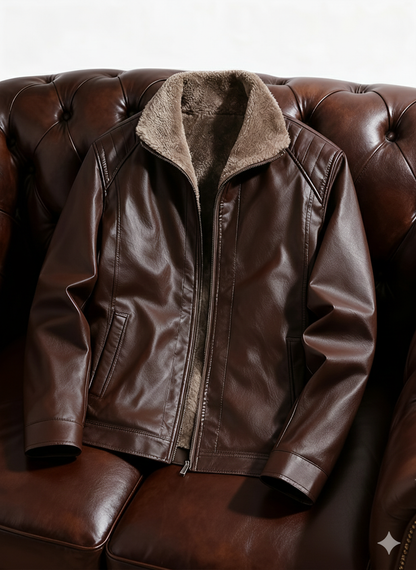 Arden™ - L'Iconique Gefütterte Lederjacke