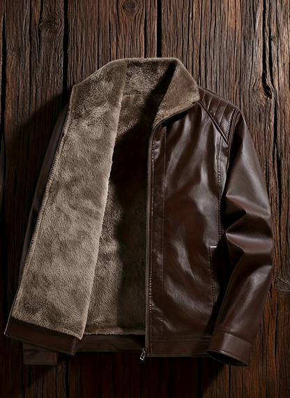 Arden™ - L'Iconique Gefütterte Lederjacke