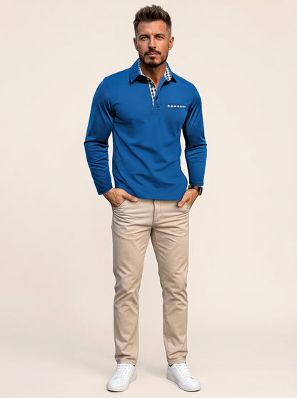 Gernan – Langarm-Poloshirt aus Baumwolle