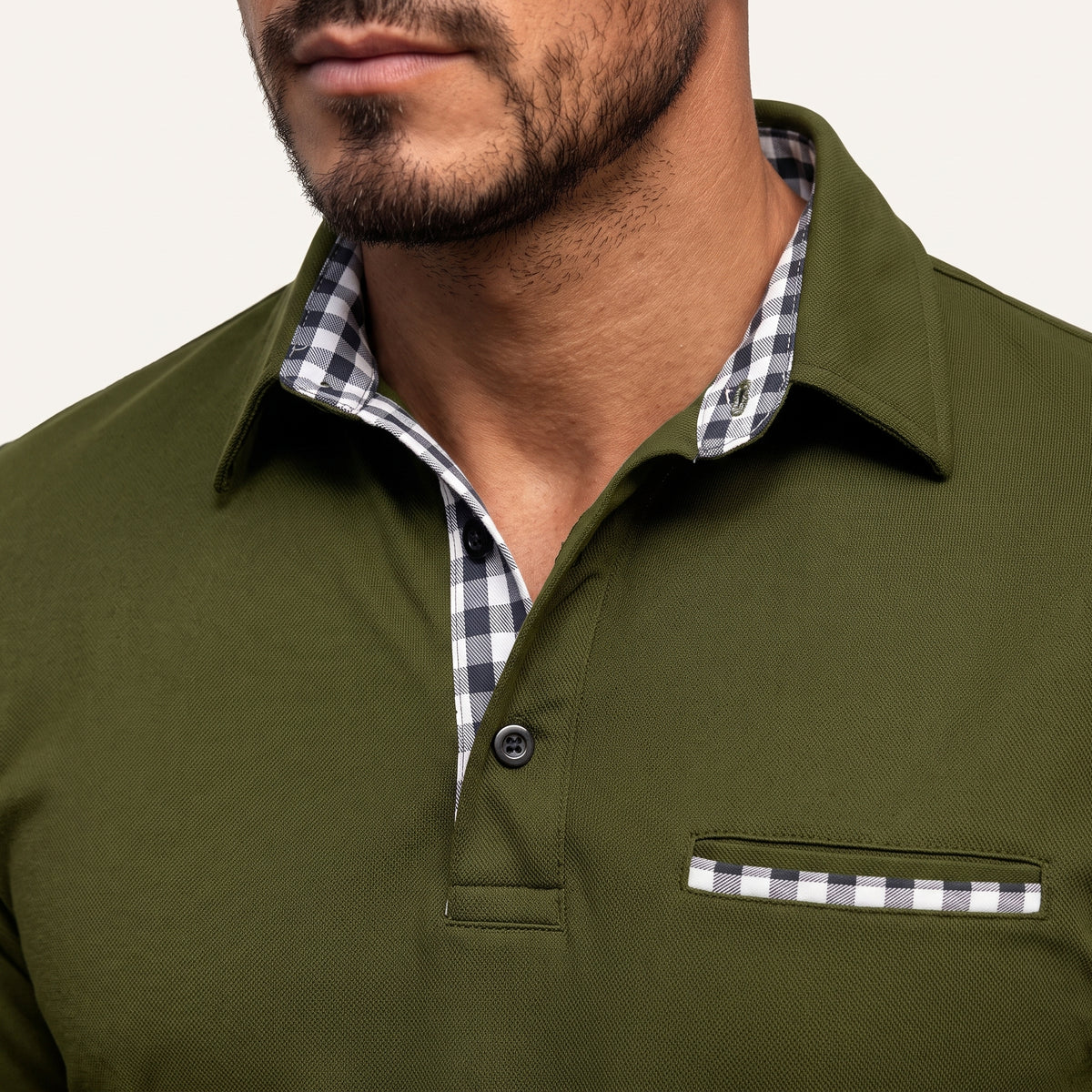Gernan – Langarm-Poloshirt aus Baumwolle