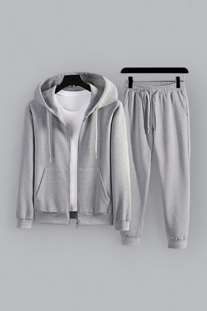 Premium Waffelstrick Loungewear-Set - Luxuriöse Herren Lounge-Kleidung