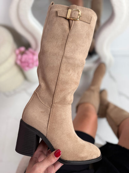Sandy Khaki Stiefel