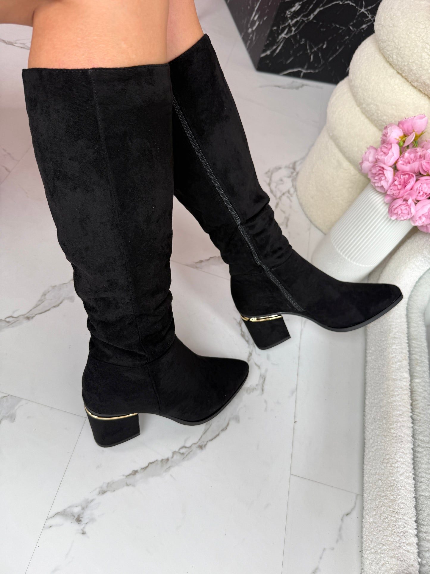 Farza Schwarz Stiefel