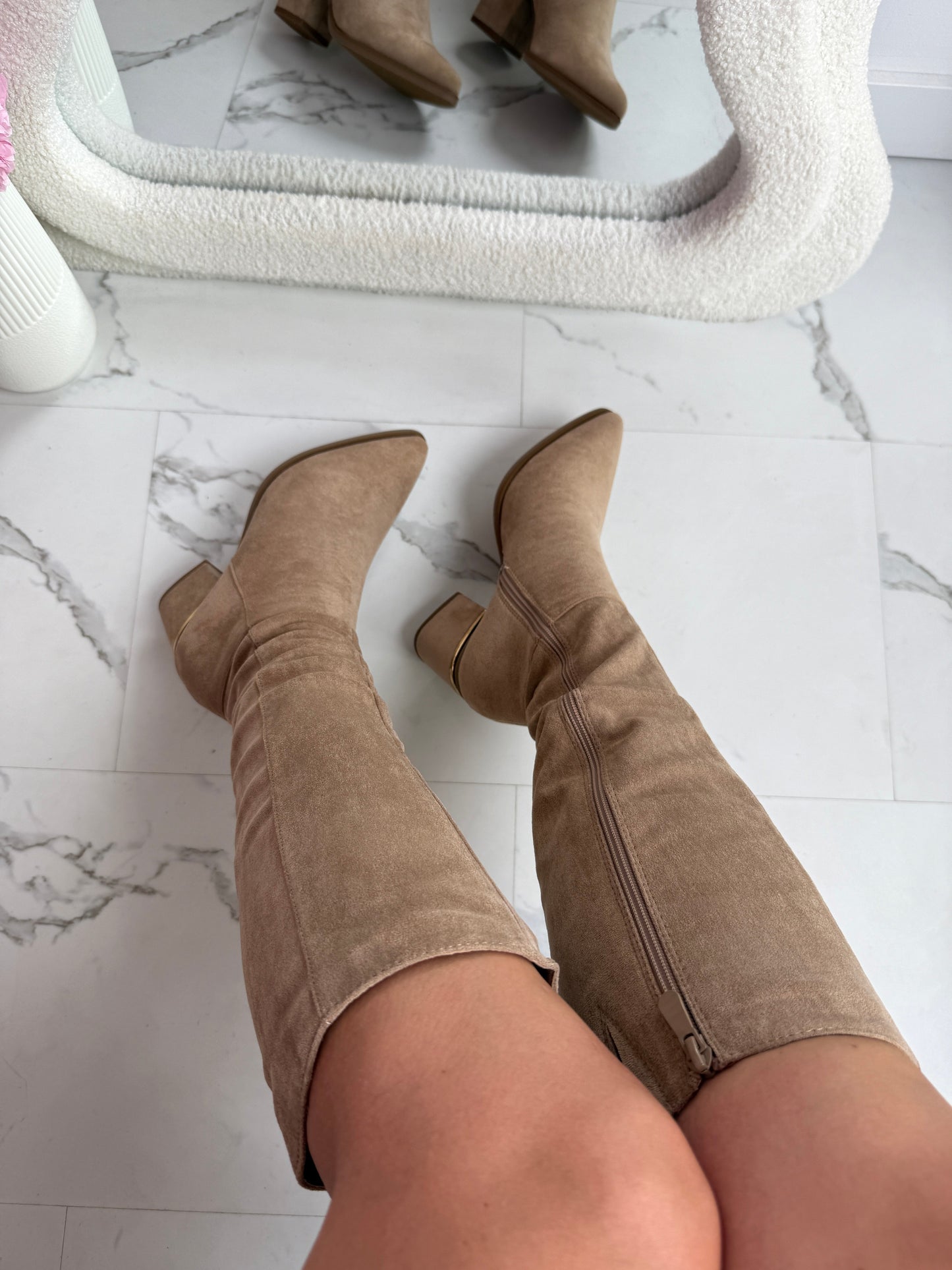Farza Khaki Stiefel
