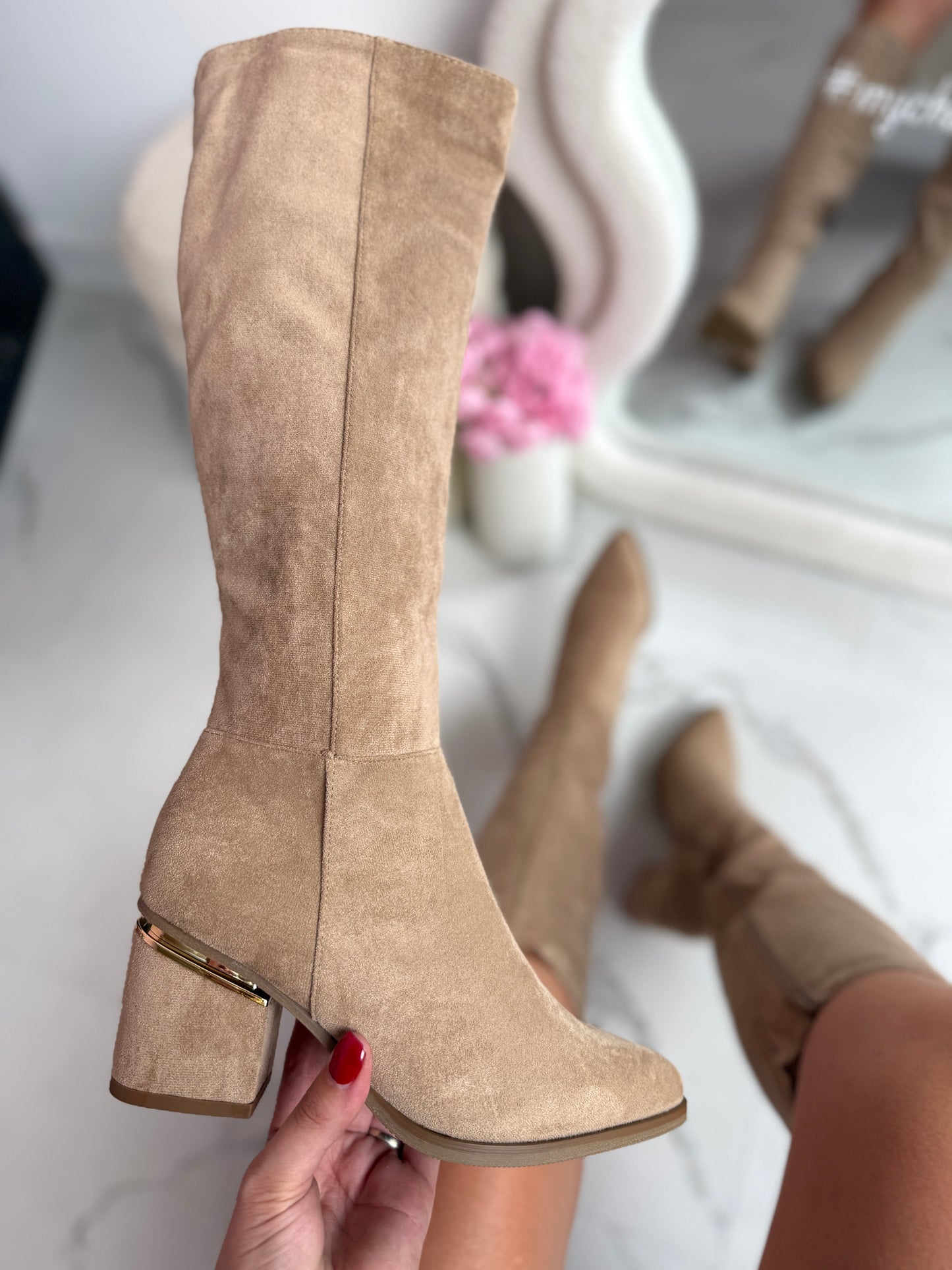 Farza Khaki Stiefel