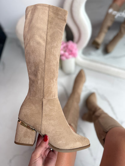 Farza Khaki Stiefel