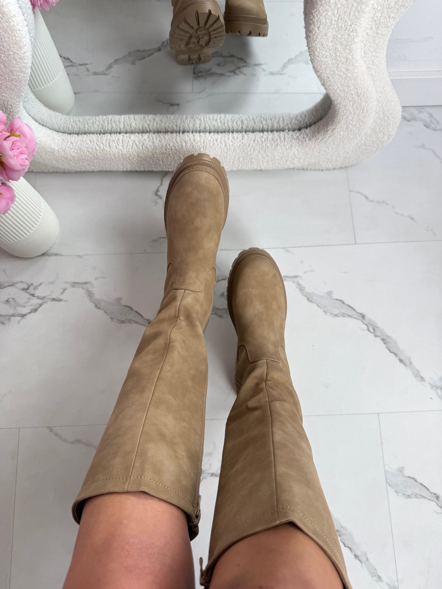 Anetta Khaki Stiefel