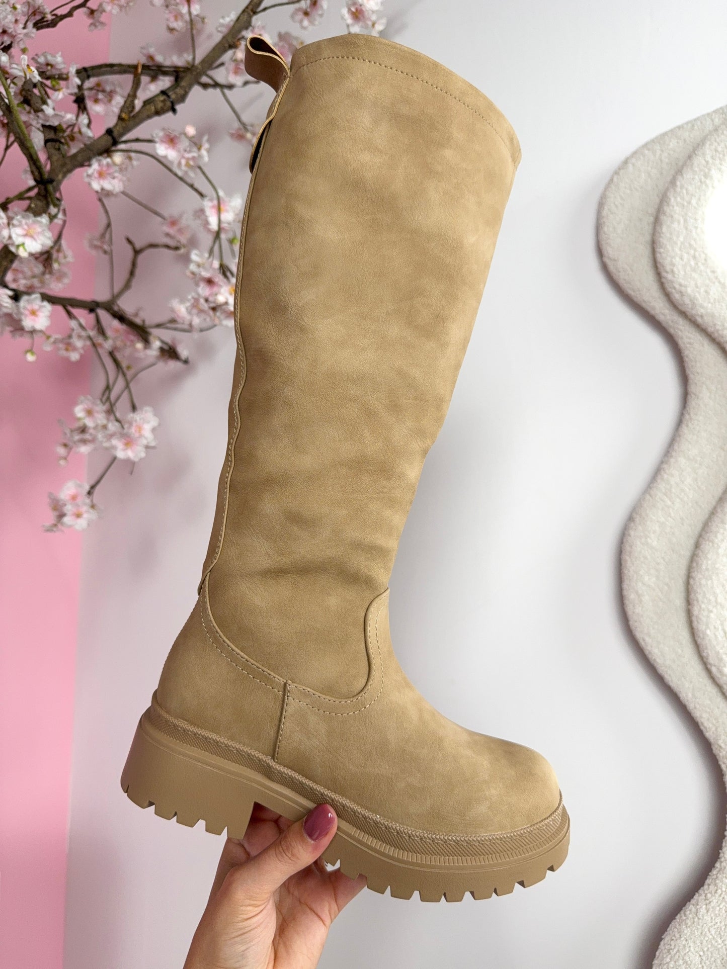 Anetta Khaki Stiefel