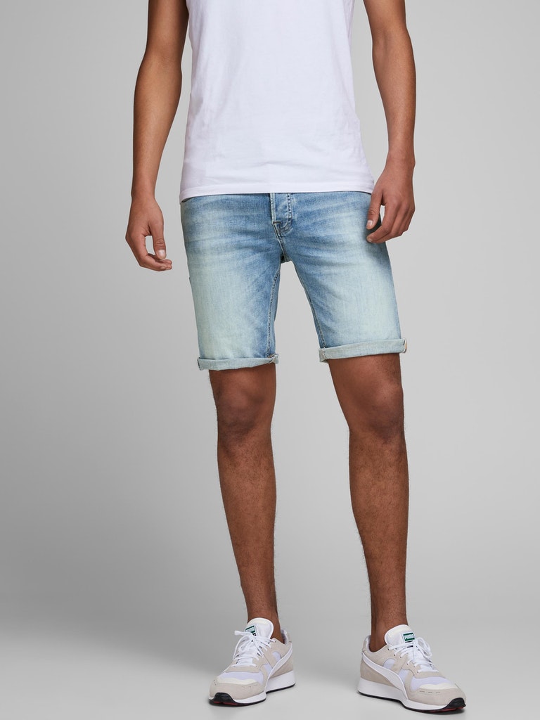 Jack & Jones Herren Jeans Short JJIRICK JJORG SHORTS JJ 657 50SPS